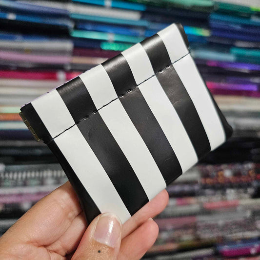 Bold Stripes Snap Pouch