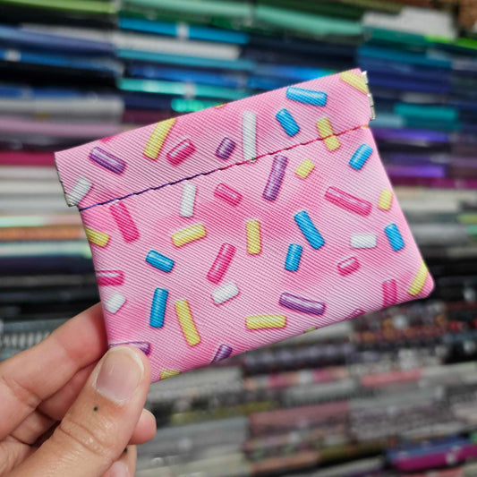 Pink Sprinkles Snap Pouch