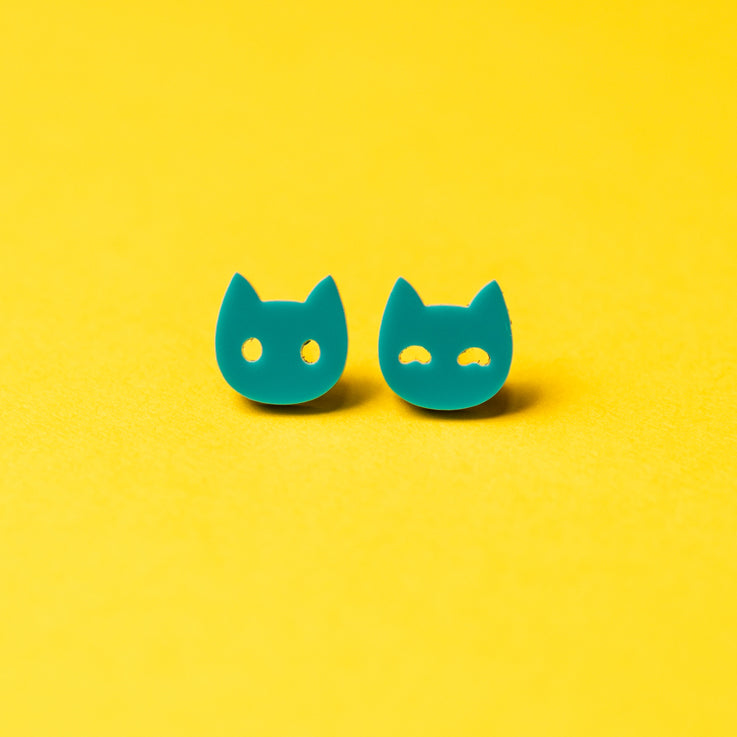 "Cat" stud earrings (Made to Order)