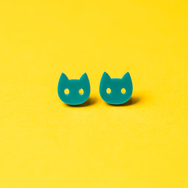 "Cat" stud earrings (Made to Order)