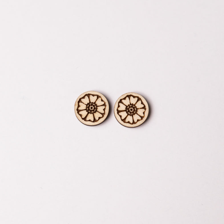 "White Lotus" stud earrings (Made to Order)