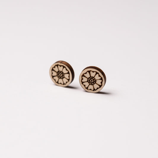 "White Lotus" stud earrings (Made to Order)