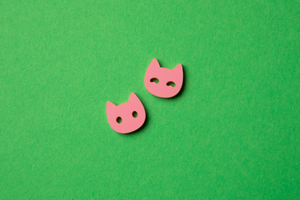 "Cat" stud earrings (Made to Order)