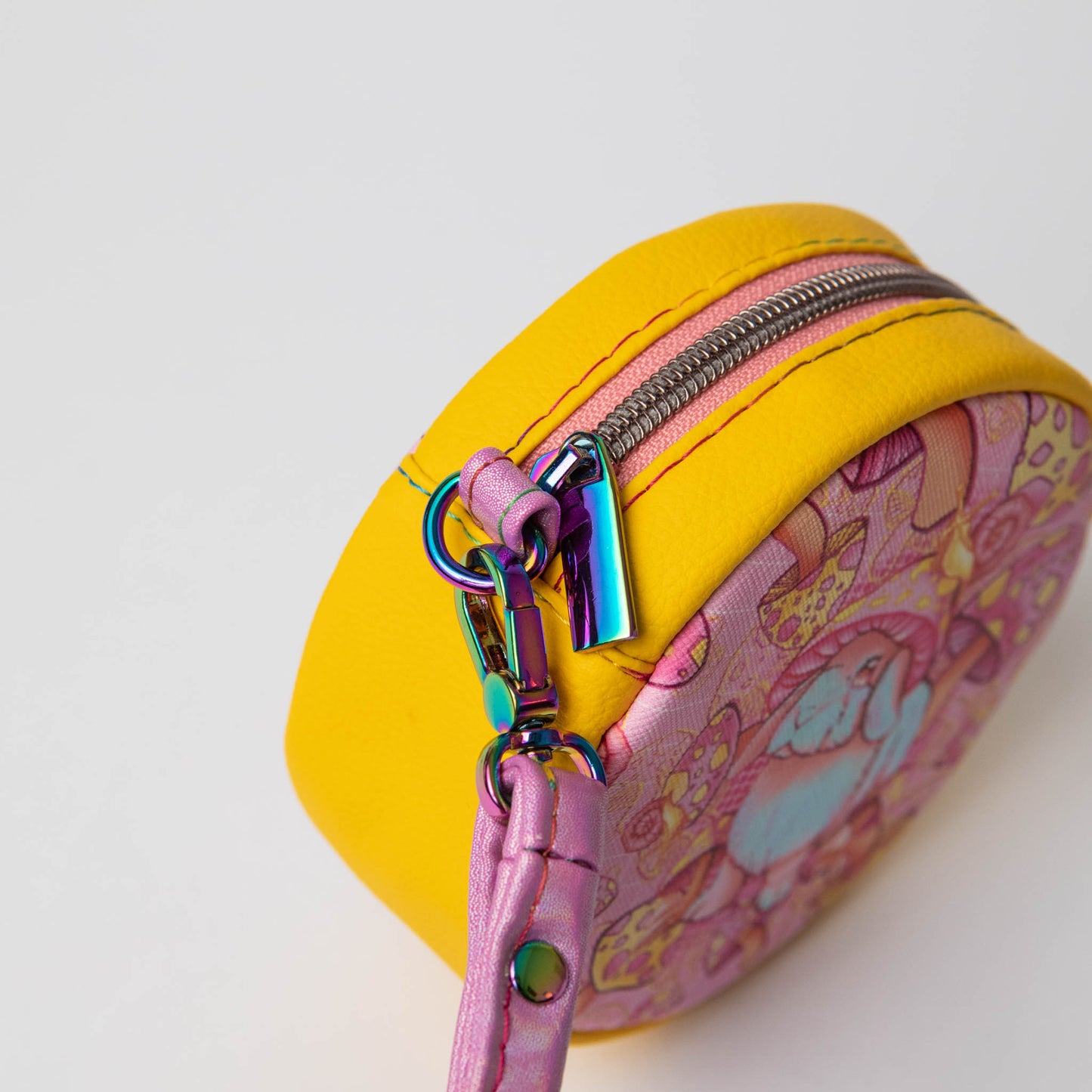 Mushroom Bunny "Mini Magda" Wristlet (Ready to Ship)