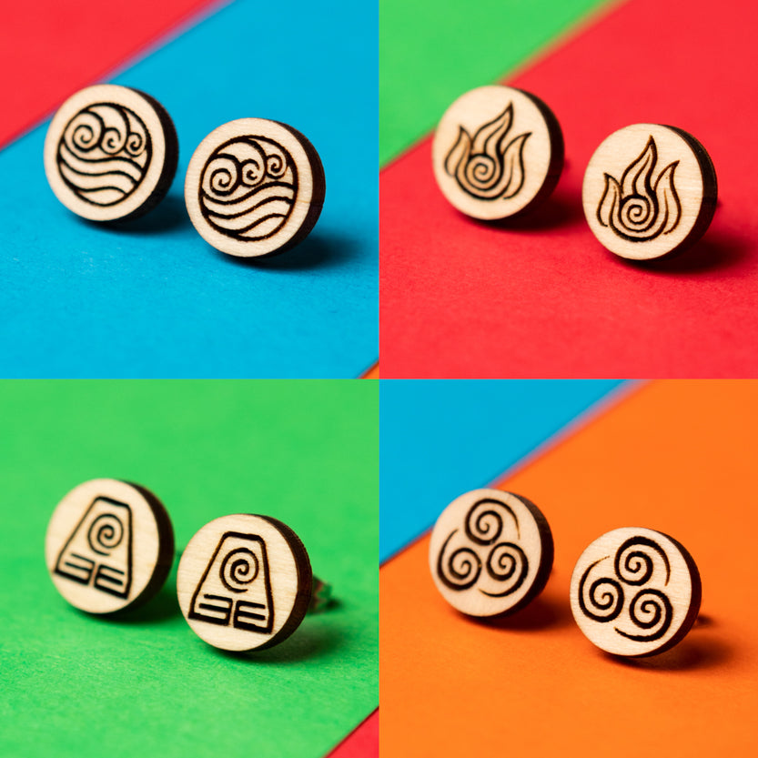 Elemental Stud Earrings (Made to Order)